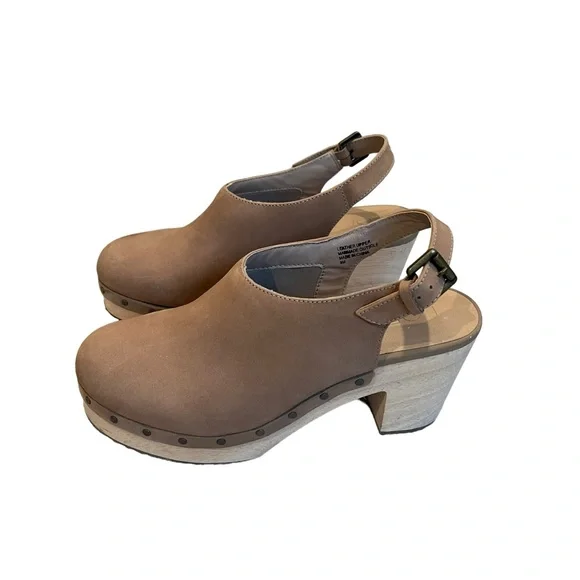 LOFT Slingback Leather Clogs, Sz 8 - Picture 4 of 15